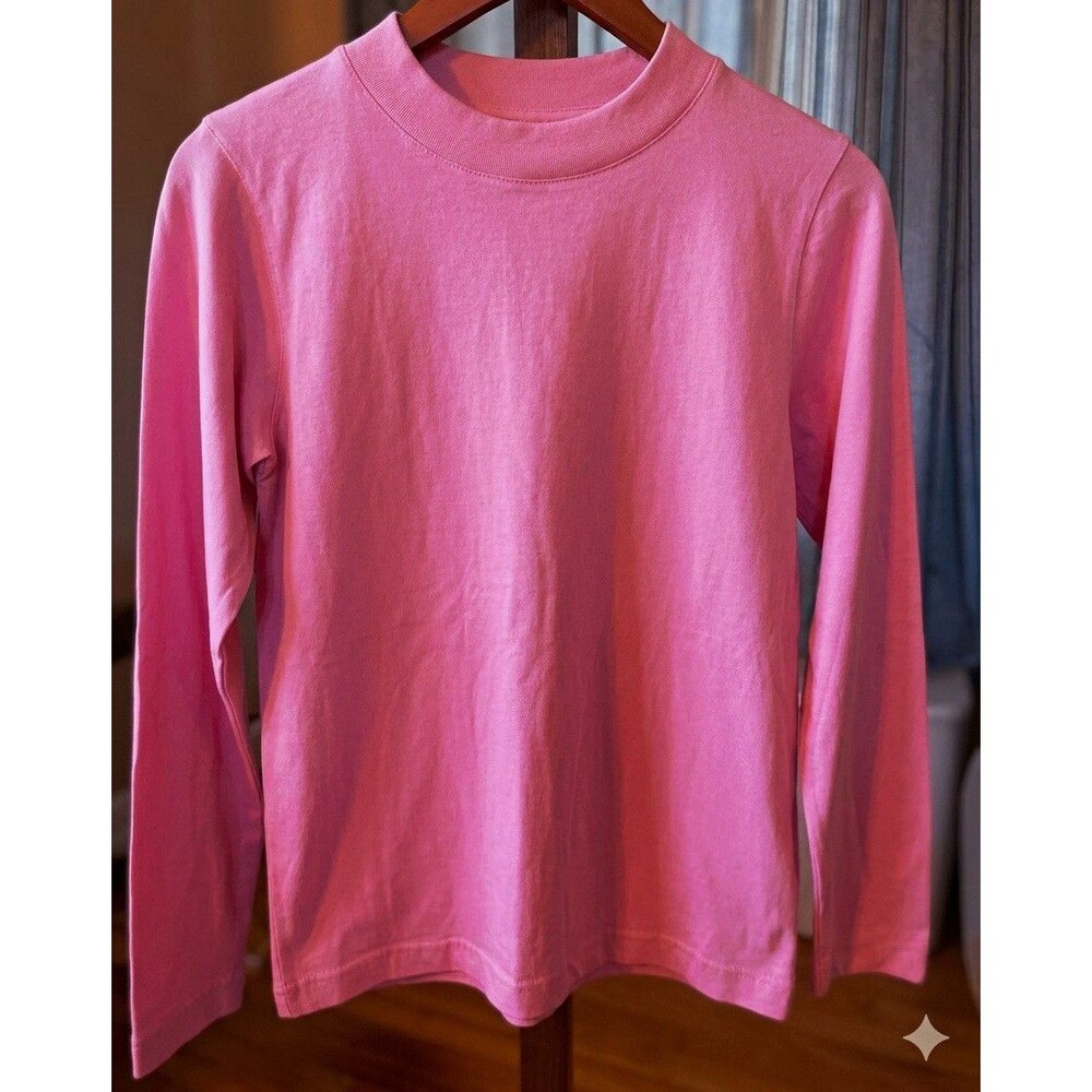 Woolrich Women’s XL Pink Solid Knit Pullover Sweater Crew Neck Long Sleeve